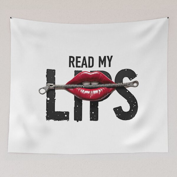 Item preview, Read My Lips – Zipped Lips Sassy Silent Attitude Design designed and sold by Vajid Designs .