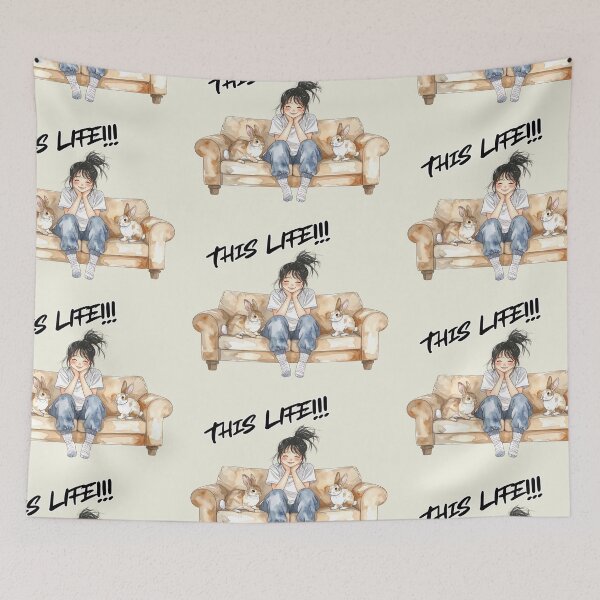 Item preview, This life, single with rabbits designed and sold by LiskoDesign.