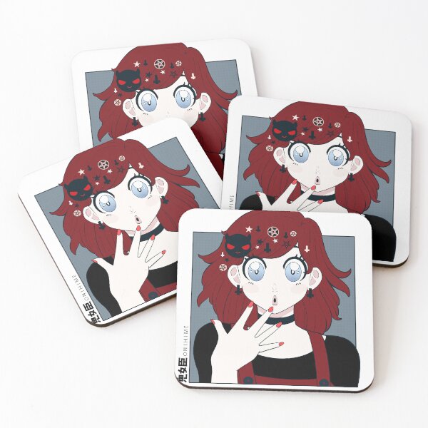 Item preview, [Onihime] Retro Anime Girl Print  designed and sold by WytchandCraft.
