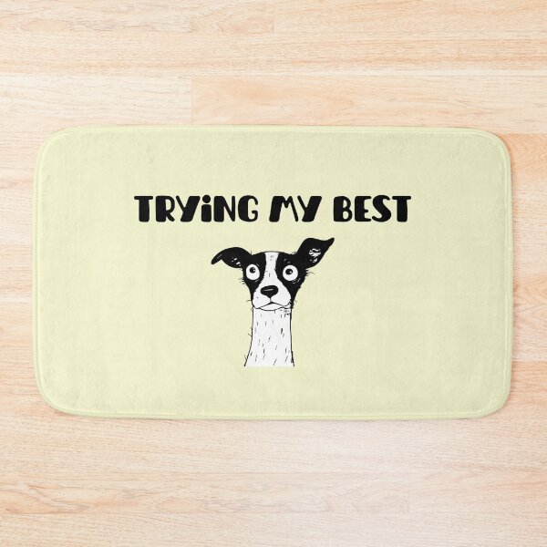 Item preview, Trying My Best Dog Funny Anxious Puppy Art designed and sold by Mars Babe.
