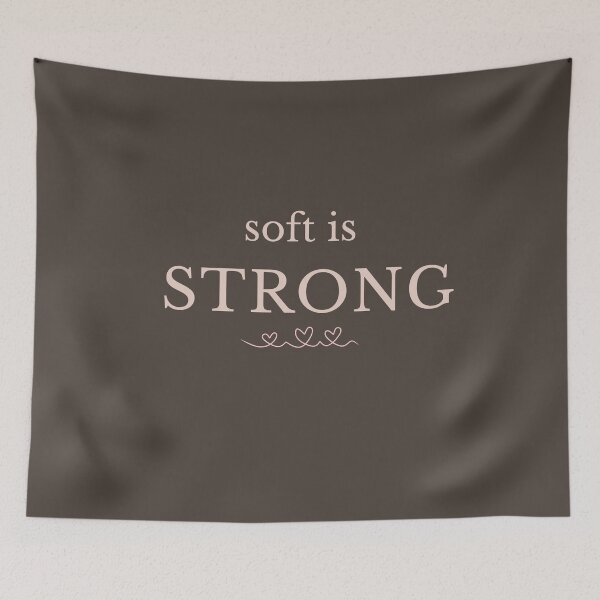 Item preview, Soft Is Strong Minimalist Statement Design designed and sold by Minimalist Typography.