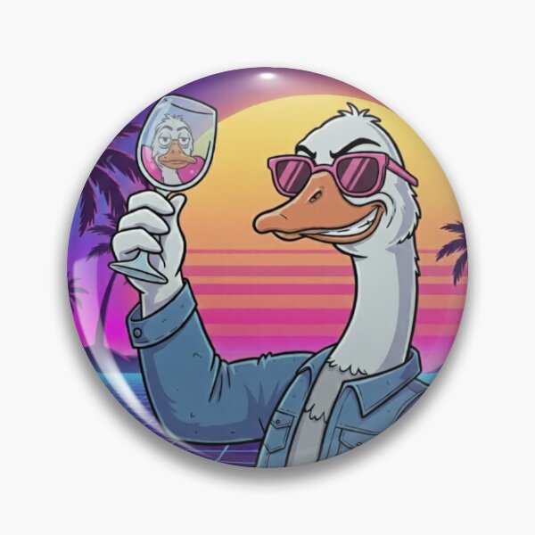 Item preview, In Vino Veritas Retro Wine Goose Art designed and sold by crazygoose30.