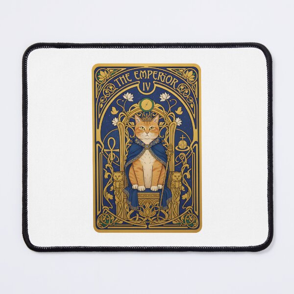 Item preview, The Emperor Cat Tarot Card Art Nouveau designed and sold by Kvarny.