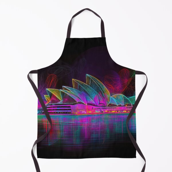 Item preview, Sydney Futuristic Neon Skyline - Full Spectrum designed and sold by SkylineVistas Designs.