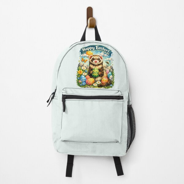 Item preview, Ferret Easter Spirit – GeoWild Spring Wildlife Art designed and sold by GeoWild Designs.