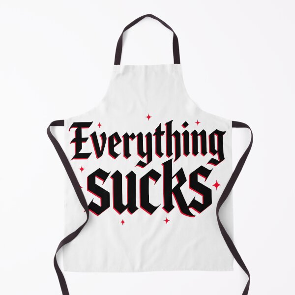 Item preview, Every thing Sucks y2k sticker text designed and sold by Pink-Tri-Pix.