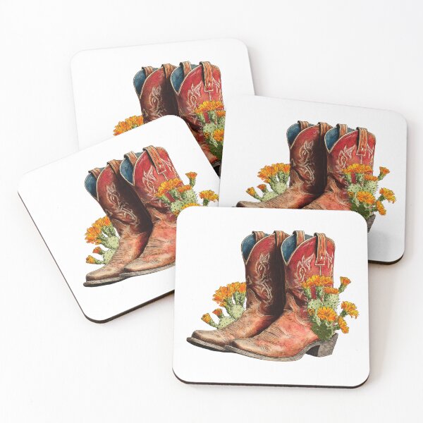 Item preview, Cowboy Boots with Wildflowers designed and sold by Art Signature.