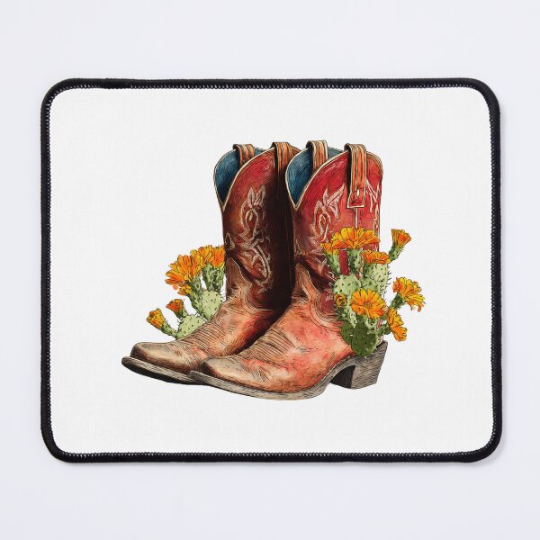 Item preview, Cowboy Boots with Wildflowers designed and sold by Art Signature.