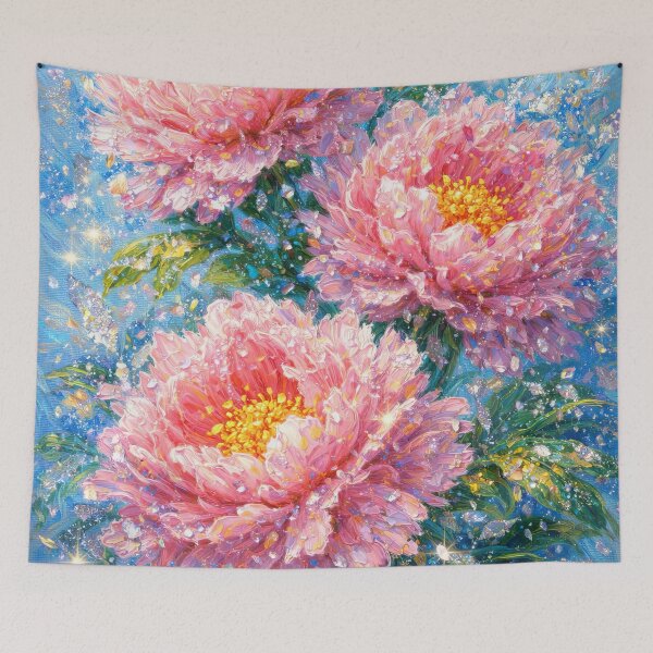 Item preview, Gorgeous pink blooming peonies full blossoms arrangement designed and sold by scicilysimonee.