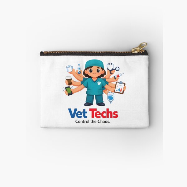 Item preview, Vet Techs Control the Chaos – Cute Veterinary Technician Multi-Tasking Design designed and sold by Bettybee00.
