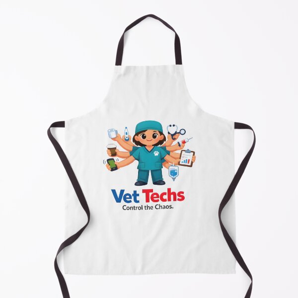 Item preview, Vet Techs Control the Chaos – Cute Veterinary Technician Multi-Tasking Design designed and sold by Bettybee00.