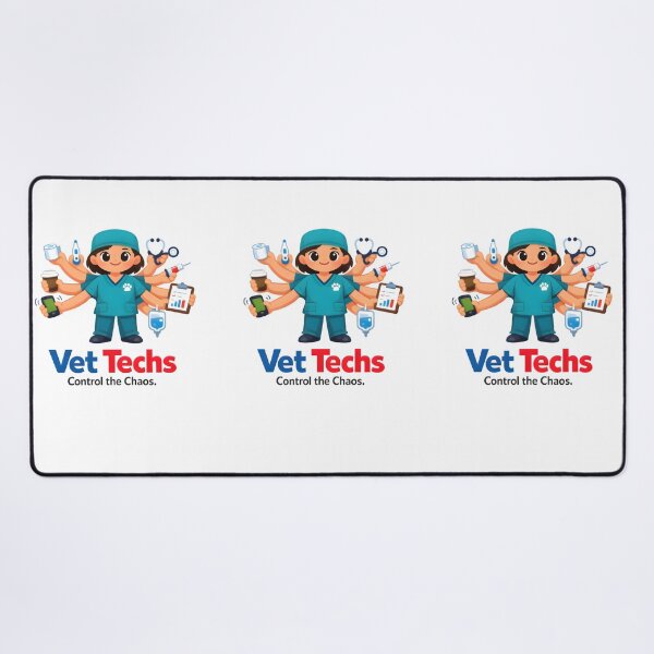 Item preview, Vet Techs Control the Chaos – Cute Veterinary Technician Multi-Tasking Design designed and sold by Bettybee00.