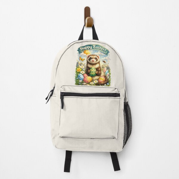 Item preview, Ferret Easter Spirit – GeoWild Spring Wildlife Art designed and sold by GeoWild Designs.