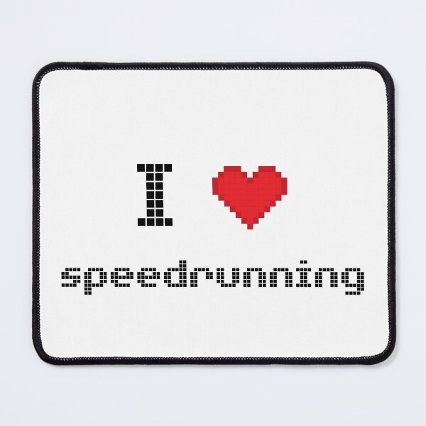 Item preview, Pixel Heart “I Love Speedrunning” Gaming Graphic designed and sold by PHRASEandSTYLE.