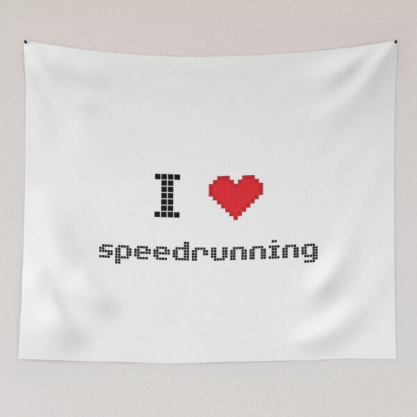 Item preview, Pixel Heart “I Love Speedrunning” Gaming Graphic designed and sold by PHRASEandSTYLE.
