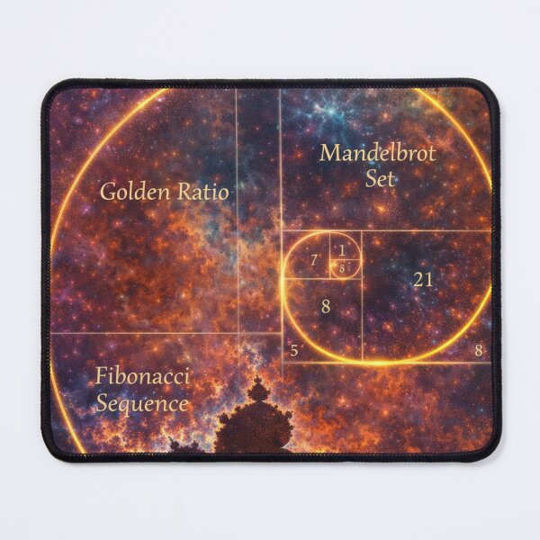 Item preview, Cosmic Harmony – Golden Ratio, Fibonacci & Fractal Universe  designed and sold by Sybille-Yates.