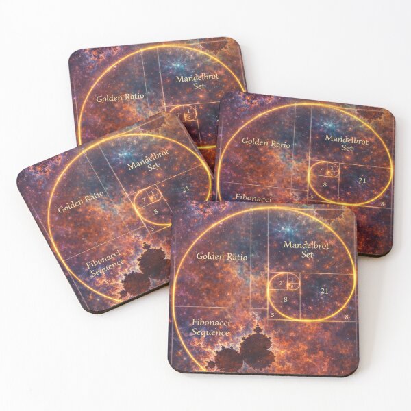 Item preview, Cosmic Harmony – Golden Ratio, Fibonacci & Fractal Universe  designed and sold by Sybille-Yates.