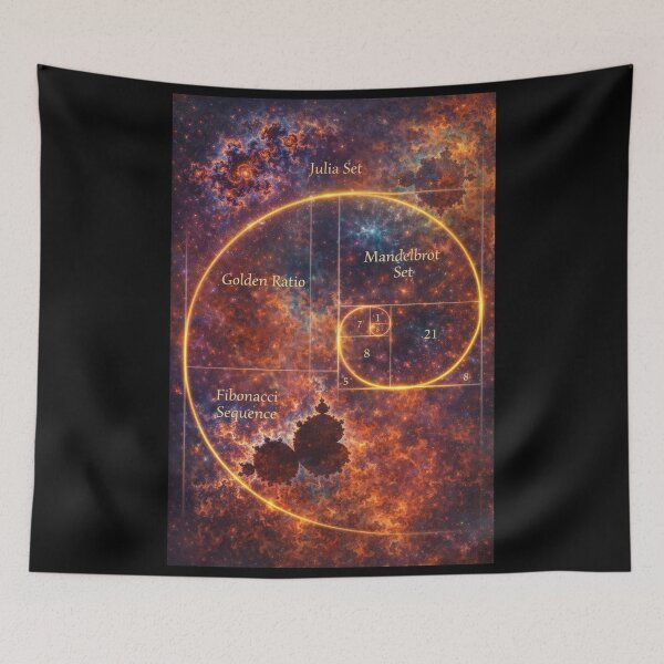 Item preview, Cosmic Harmony – Golden Ratio, Fibonacci & Fractal Universe  designed and sold by Sybille-Yates.