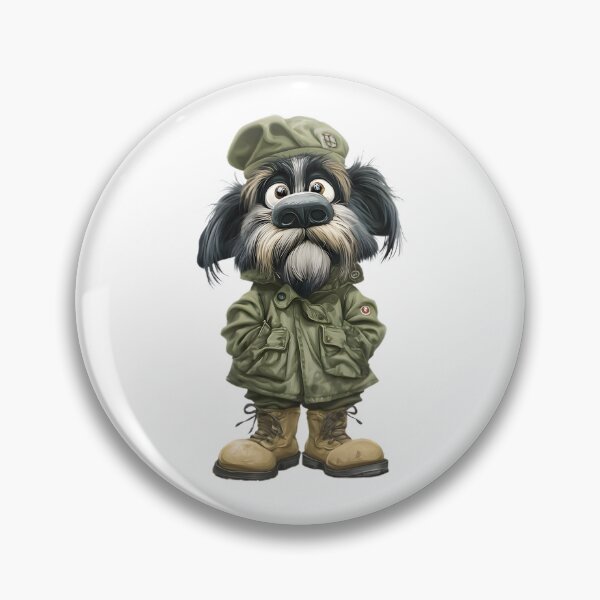 Item preview, Funny Military Dog designed and sold by Retro Whimsy.