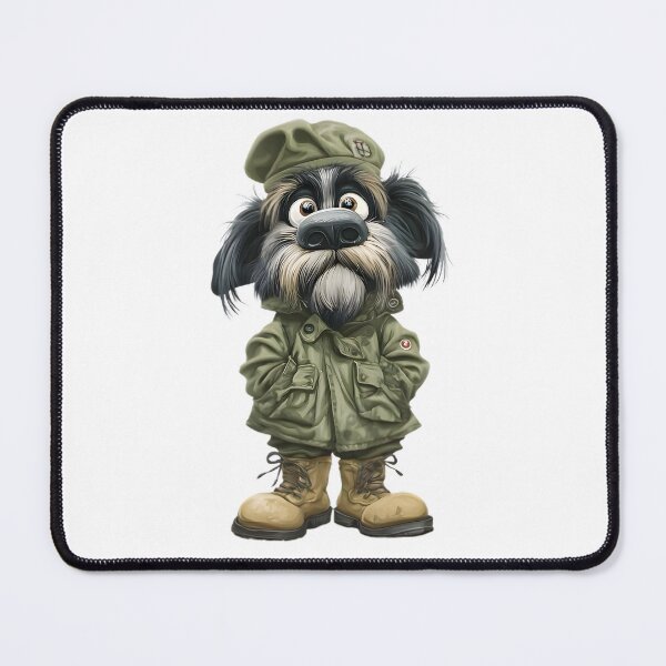 Item preview, Funny Military Dog designed and sold by Retro Whimsy.