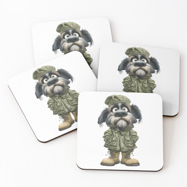 Item preview, Funny Military Dog designed and sold by Retro Whimsy.