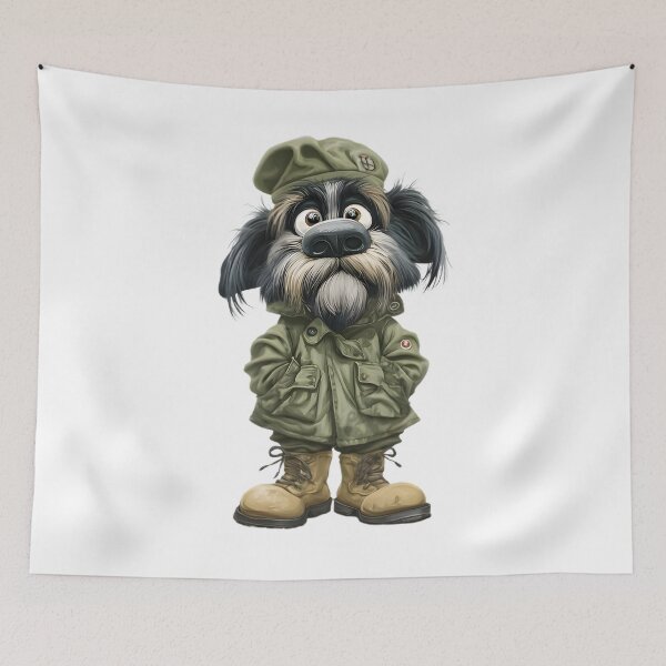 Item preview, Funny Military Dog designed and sold by Retro Whimsy.