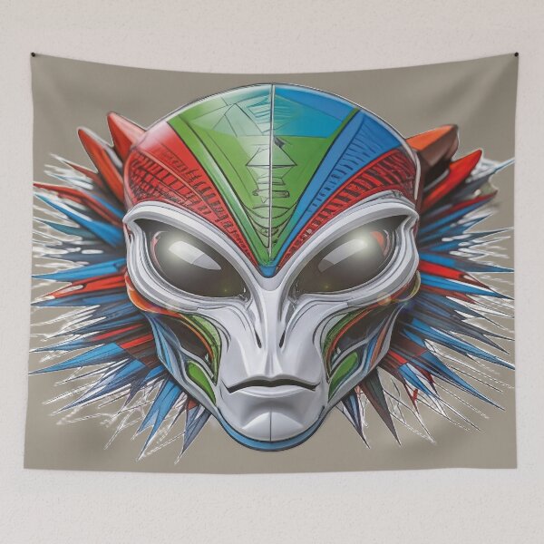 Item preview, Apache-style alien mask! designed and sold by Alan-David.