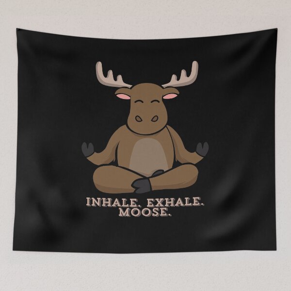 Item preview, Inhale Exhale Moose  designed and sold by TrisselShop.