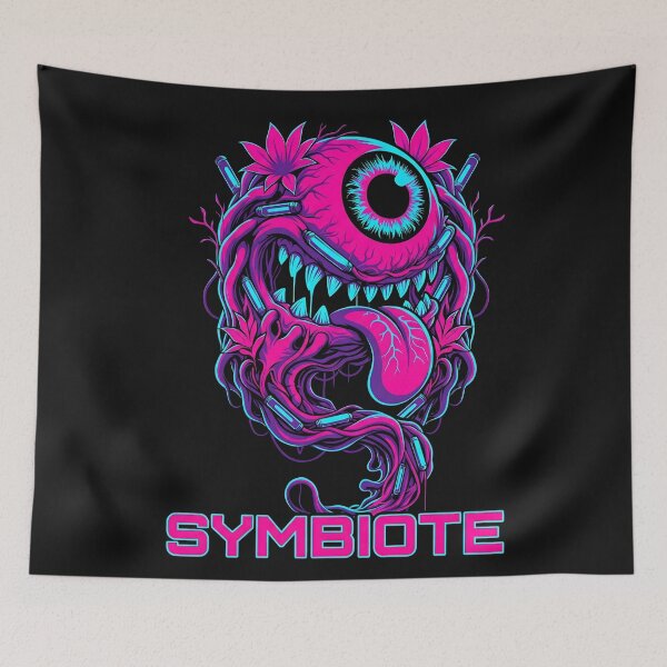 Item preview, Cyberpunk Horror Symbiote Neon Monster Aesthetic designed and sold by MarCinu Art.