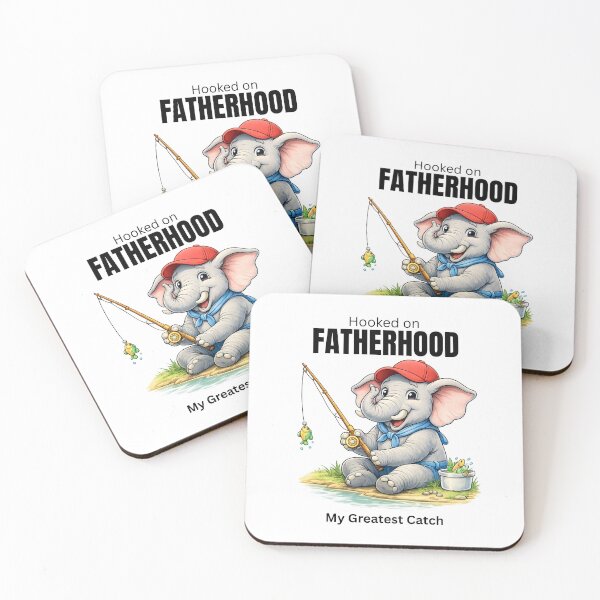 Item preview, Hooked on Fatherhood My Greatest Catch | Fathers Day Fishing designed and sold by skkyfaithArtz.