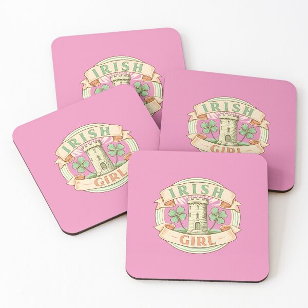Item preview, Irish Girl – Vintage Irish Heritage Badge Design designed and sold by CottonFirst.