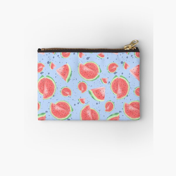 Item preview, Watermelon Pattern Light Blue Background Summer Print designed and sold by ApricityPhrases.