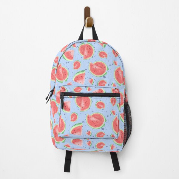 Item preview, Watermelon Pattern Light Blue Background Summer Print designed and sold by ApricityPhrases.