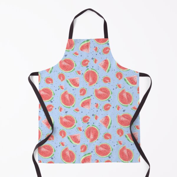 Item preview, Watermelon Pattern Light Blue Background Summer Print designed and sold by ApricityPhrases.