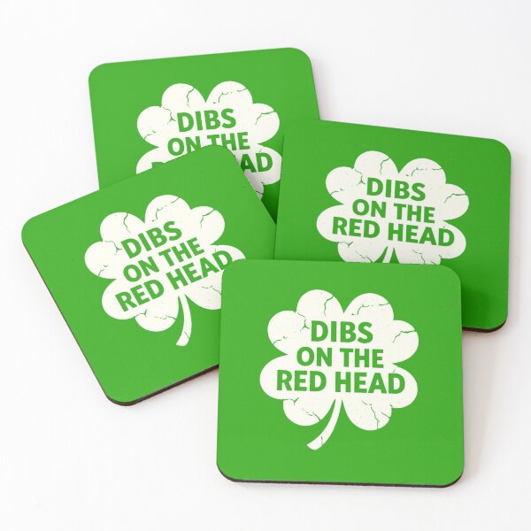 Item preview, Funny Irish St Patricks Day Shamrock Dibs On The Redhead T-Shirt designed and sold by Fluffbit™ .