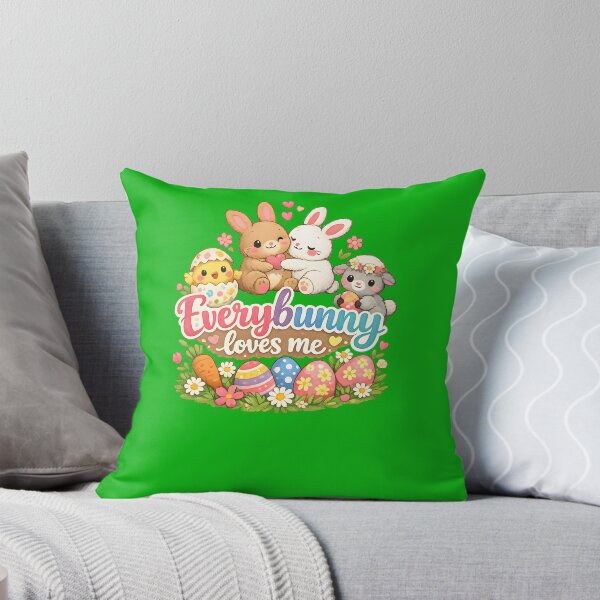 Artikelvorschau, Jeder liebt mich! Niedliche Kawaii-Osterhasen, Küken und Lamm entworfen und verkauft von Supergrafix07.