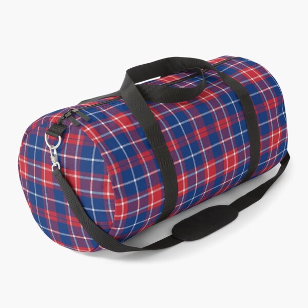 Item preview, Detroit Pistons plaid tartan designed and sold by Broken Antler Designs .