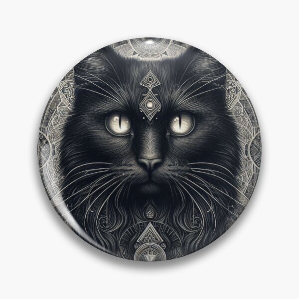 Item preview, black cat designed and sold by RockPalette.