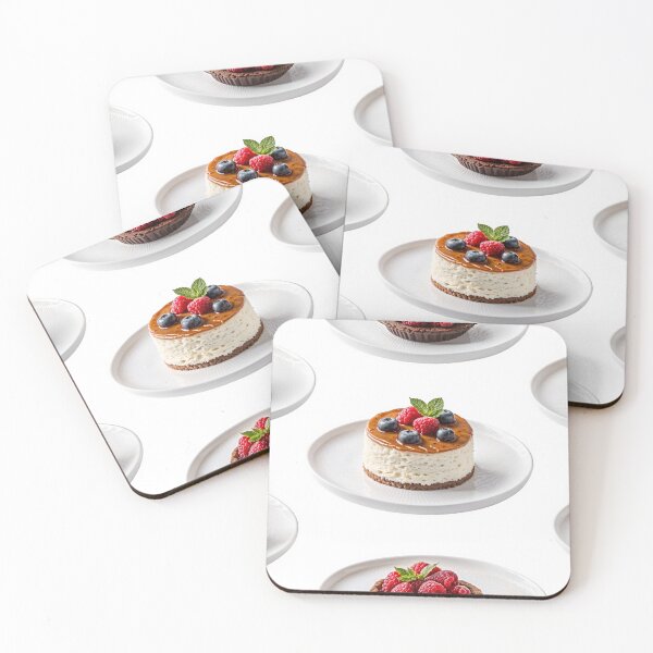 Item preview, Assorted delicious desserts on white plates for sweet treats designed and sold by Creative88Art.