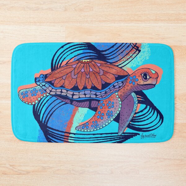 Item preview, Sea Turtle in Blue and Coral designed and sold by Free-Spirit-Meg.