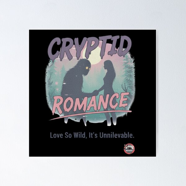 Item preview, Cryptid Romance - Bigfoot and Human Love So Wild designed and sold by BlissHalo.