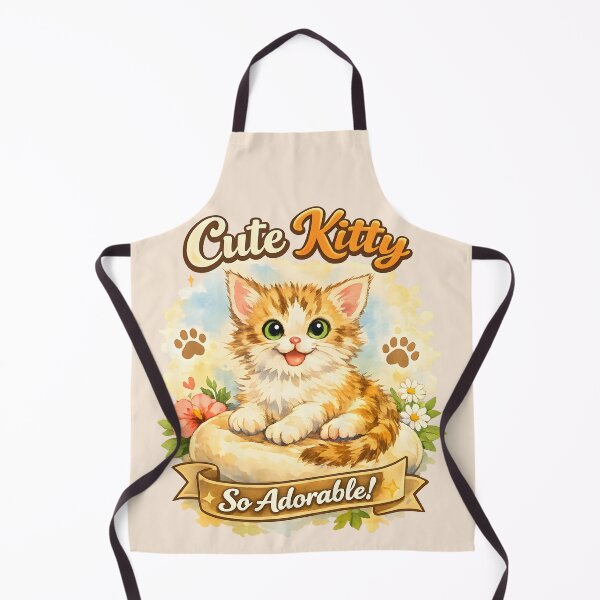 Item preview, Cute Kitty – So Adorable Watercolor Cat Illustration designed and sold by blankTeeShirt.