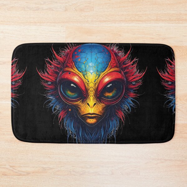 Item preview, Hairy, slightly reptilian alien face designed and sold by Alan-David.