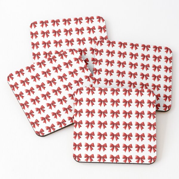 Item preview, Vibrant red gift bows arranged in elegant pattern designed and sold by Creative88Art.