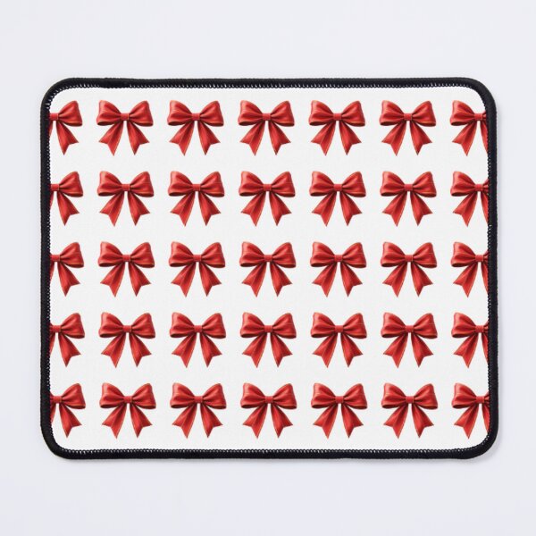 Item preview, Vibrant red gift bows arranged in elegant pattern designed and sold by Creative88Art.