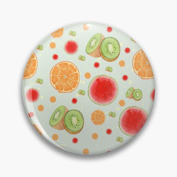 Item preview, Orange Watermelon Kiwi Summer Print designed and sold by ApricityPhrases.