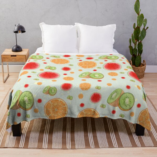 Item preview, Orange Watermelon Kiwi Summer Print designed and sold by ApricityPhrases.