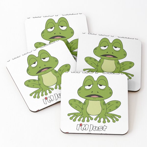 Item preview, Low Battery Frog – Funny Tired Mood Cartoon Design designed and sold by It's Bro Brand ★ ★ ★ ★ ★.