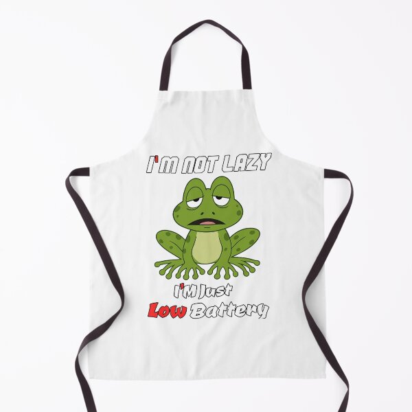 Item preview, Low Battery Frog – Funny Tired Mood Cartoon Design designed and sold by It's Bro Brand ★ ★ ★ ★ ★.