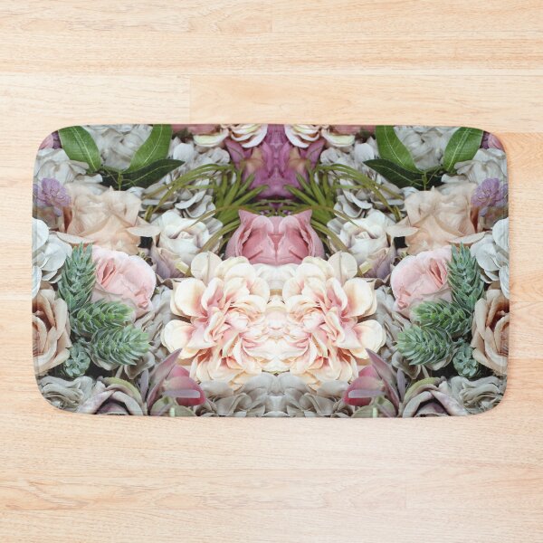 Item preview, Mirror Victorian Floral Bouquet Grey Green Pink  designed and sold by BGGretchen.